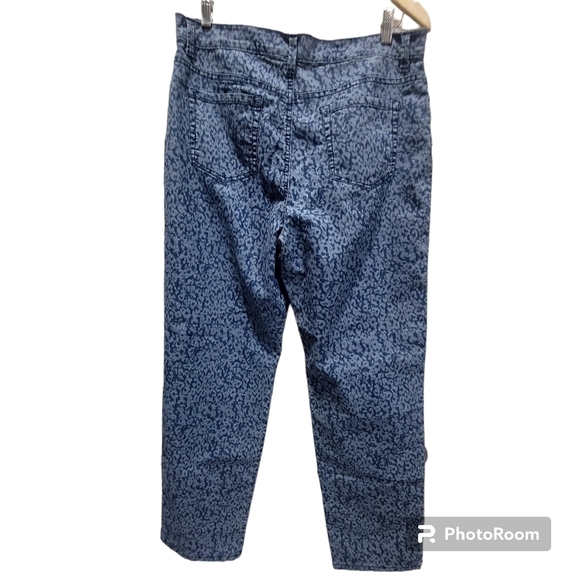 Gloria Vanderbilt Size 14 Amanda Leopard Print Jeans Skinny High Rise - Picture 2 of 8